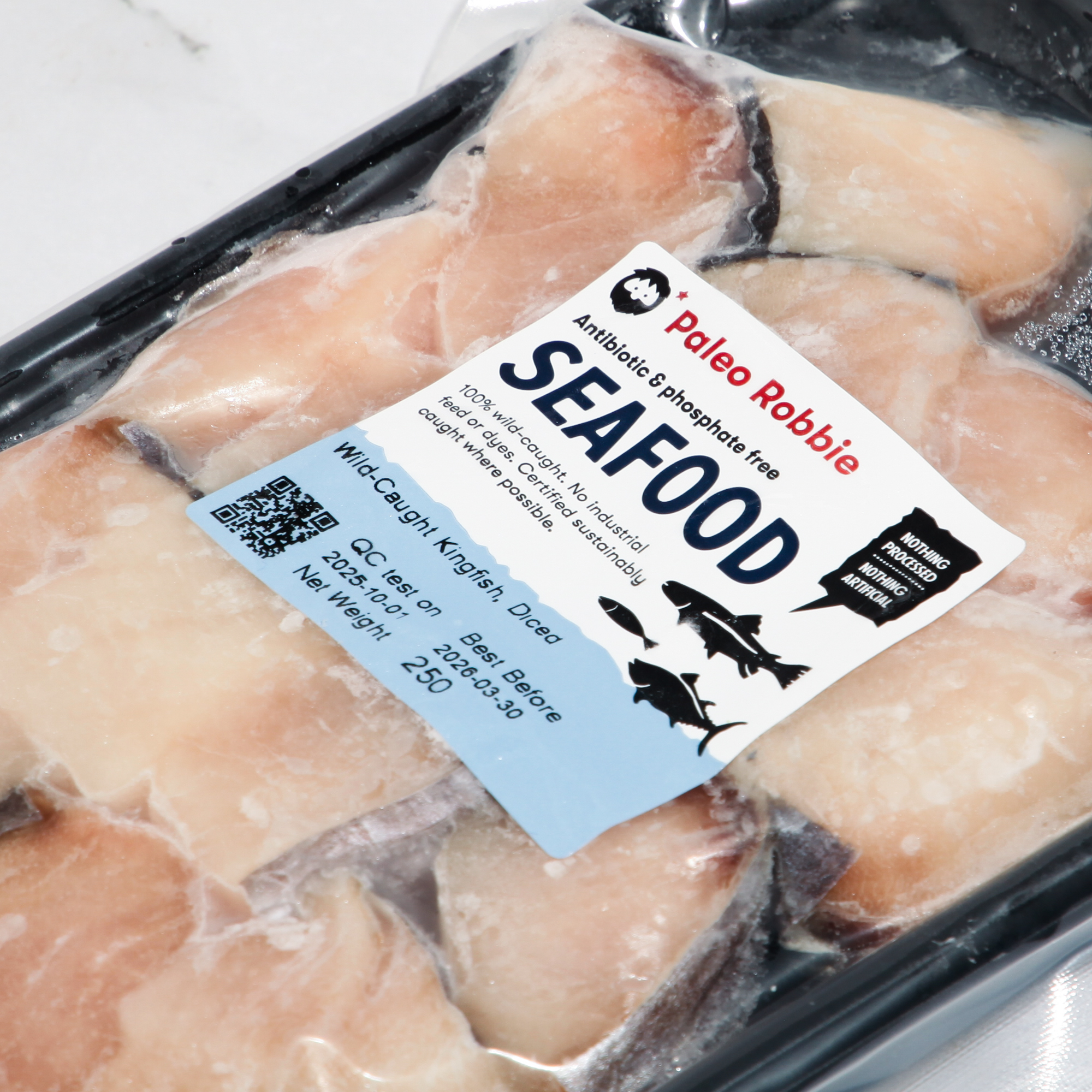 Wild-Caught Kingfish, Diced